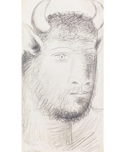 Pablo Picasso - Head of Man with Bull&#039;s Horns